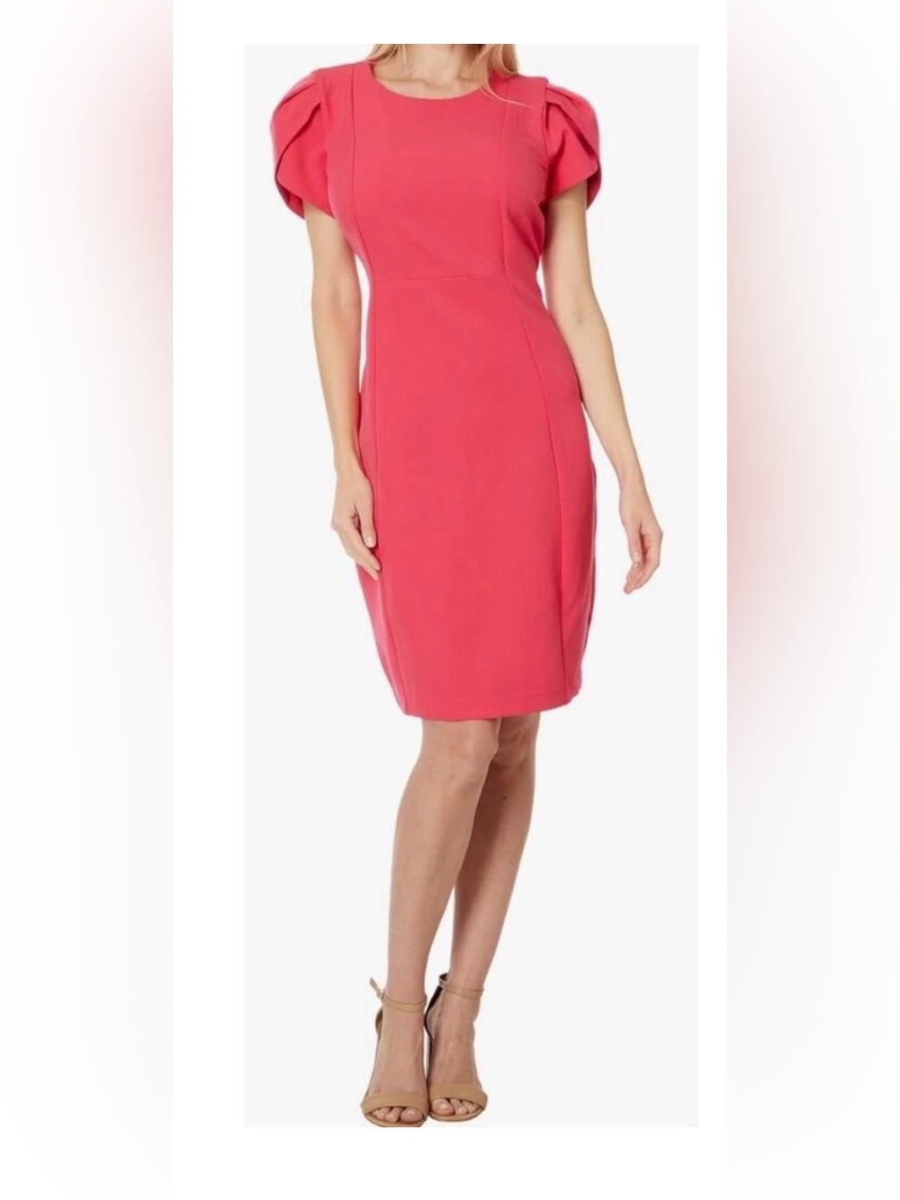 Liverpool NWT NLiverpool pink puff sleeve sheath dress Size 4 Colorful
Wedding